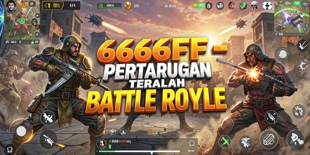 Gameplay intens dalam 666FF dengan aksi Battle Royale yang mendebarkan.