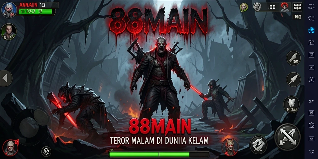 Screenshot gameplay <strong>88MAIN</strong> menampilkan momen mencekam di lokasi angker.