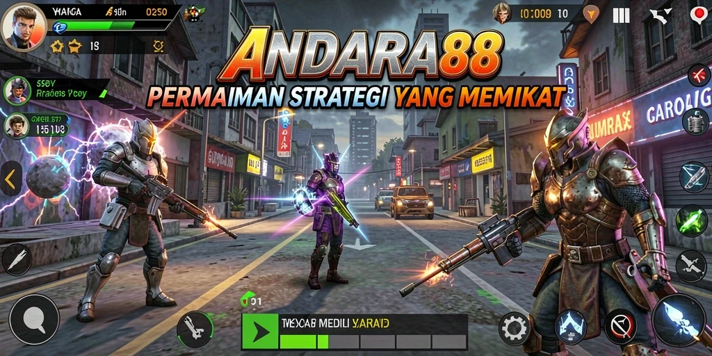 Tampilan gameplay ANDARA88 yang menegangkan dalam aksi strategis.