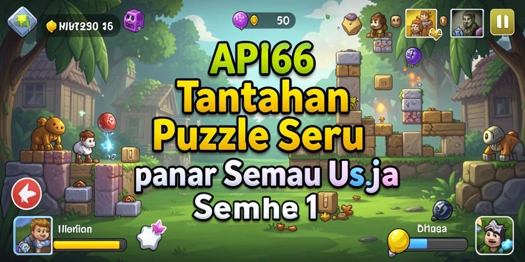Screenshot menunjukkan pemain menyelesaikan teka-teki di API66.