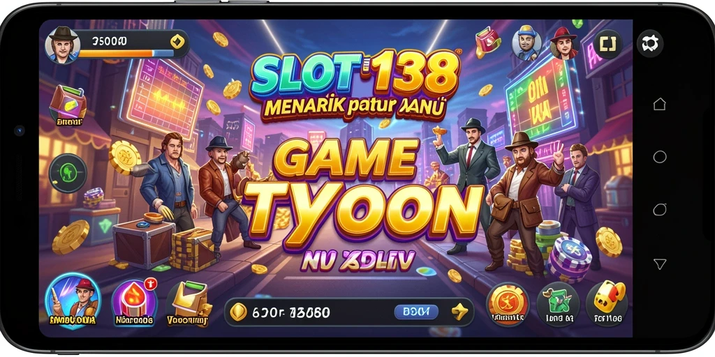Tangkapan layar SLOT138 menunjukkan gameplay penuh strategi Tycoon.